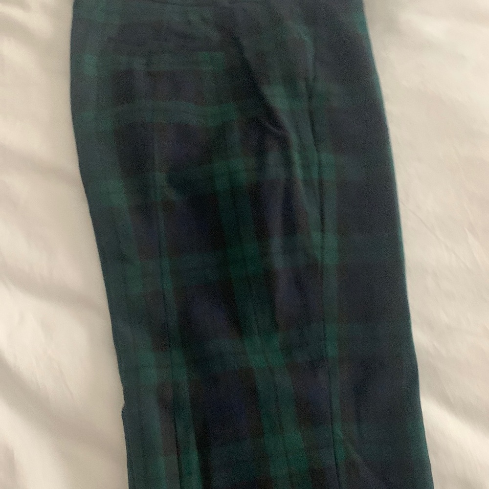 Plaid j crew pants
